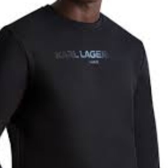 Karl Lagerfeld Paris Crew Neck Sweatshirt - Picture 2 of 14